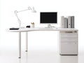 Schreibtisch mit Schubladen 160x60x75 cm - Weiß - modernes Bürodesign